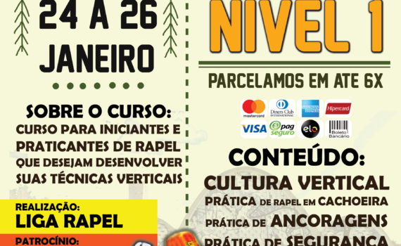 Curso Nivel 1 - Dezembro rapel belo horizonte aventura rappel