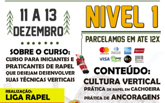 curso rapel natal nivel 1 liga rappel tecnicas verticais
