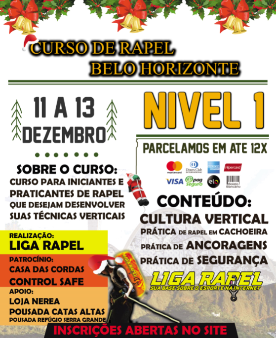 Curso de Rapel Nível 1 – Belo Horizonte Curso de Rapel Nível 1 – Belo Horizonte