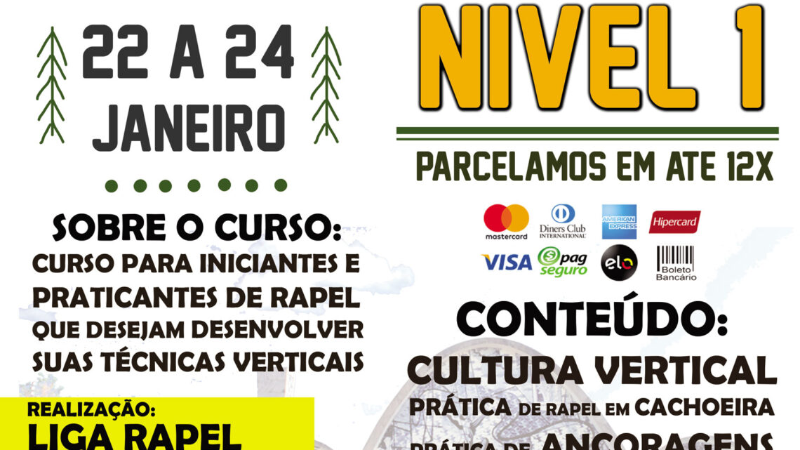 Curso de Rapel Nível 1 – Belo Horizonte Curso de Rapel Nível 1 – Belo Horizonte
