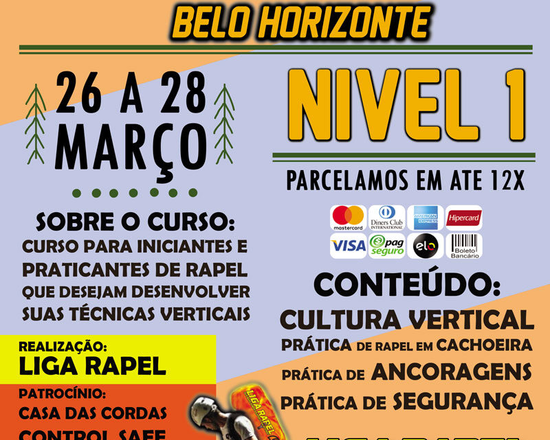 Curso de Rapel Nível 1 – Belo Horizonte Curso de Rapel Nível 1 – Belo Horizonte
