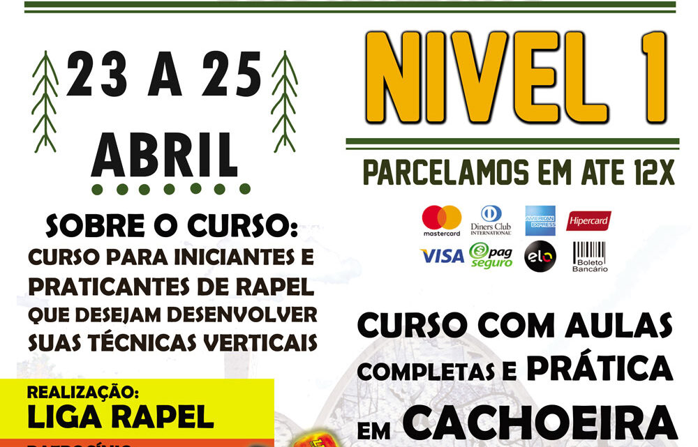 Curso de Rapel Nível 1 – Belo Horizonte Curso de Rapel Nível 1 – Belo Horizonte