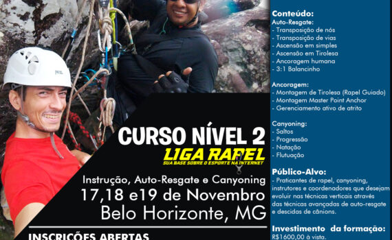 Curso Canyoning Alto Nível - Loja Spelaion - Representante oficial